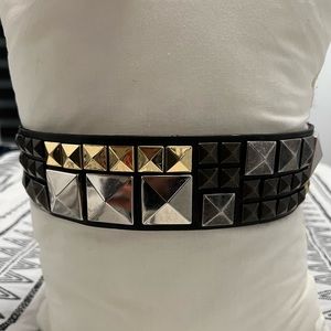 BCBGMAXAZRIA studded waist belt